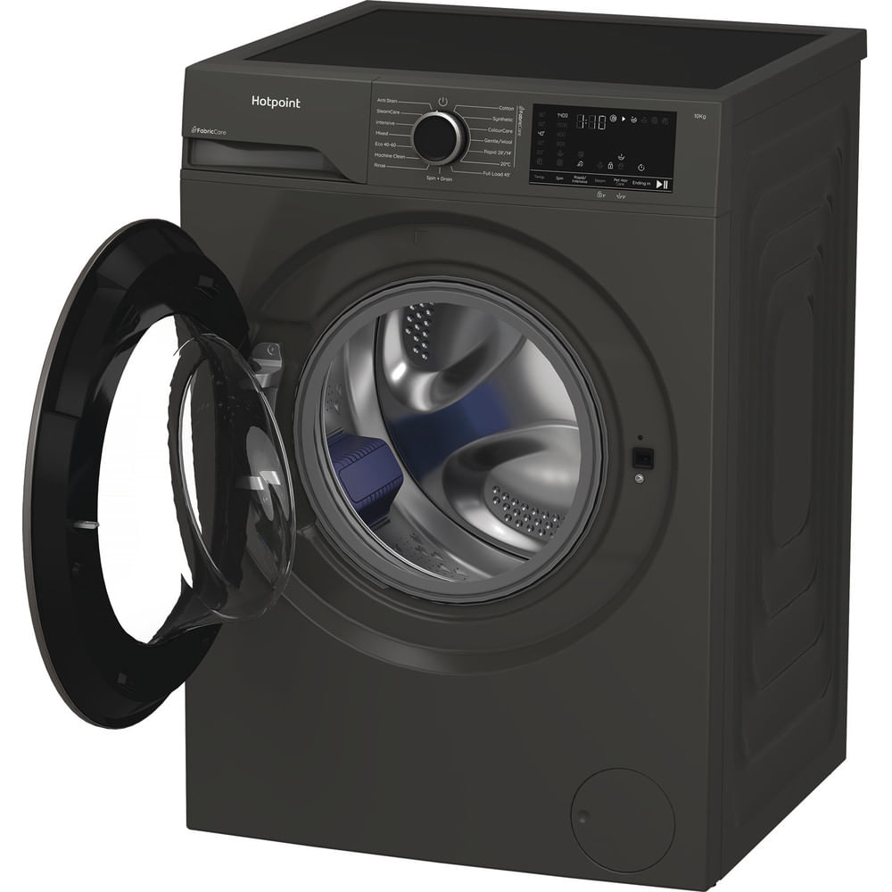 Hotpoint HB 103G CARE UK Freestanding 10kg 1400rpm Washing Machine with PetHairCare Grey HB103GCAREUK