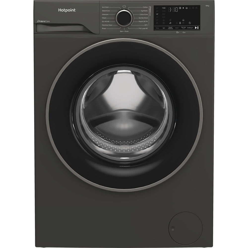 Hotpoint HB 103G CARE UK Freestanding 10kg 1400rpm Washing Machine with PetHairCare Grey HB103GCAREUK