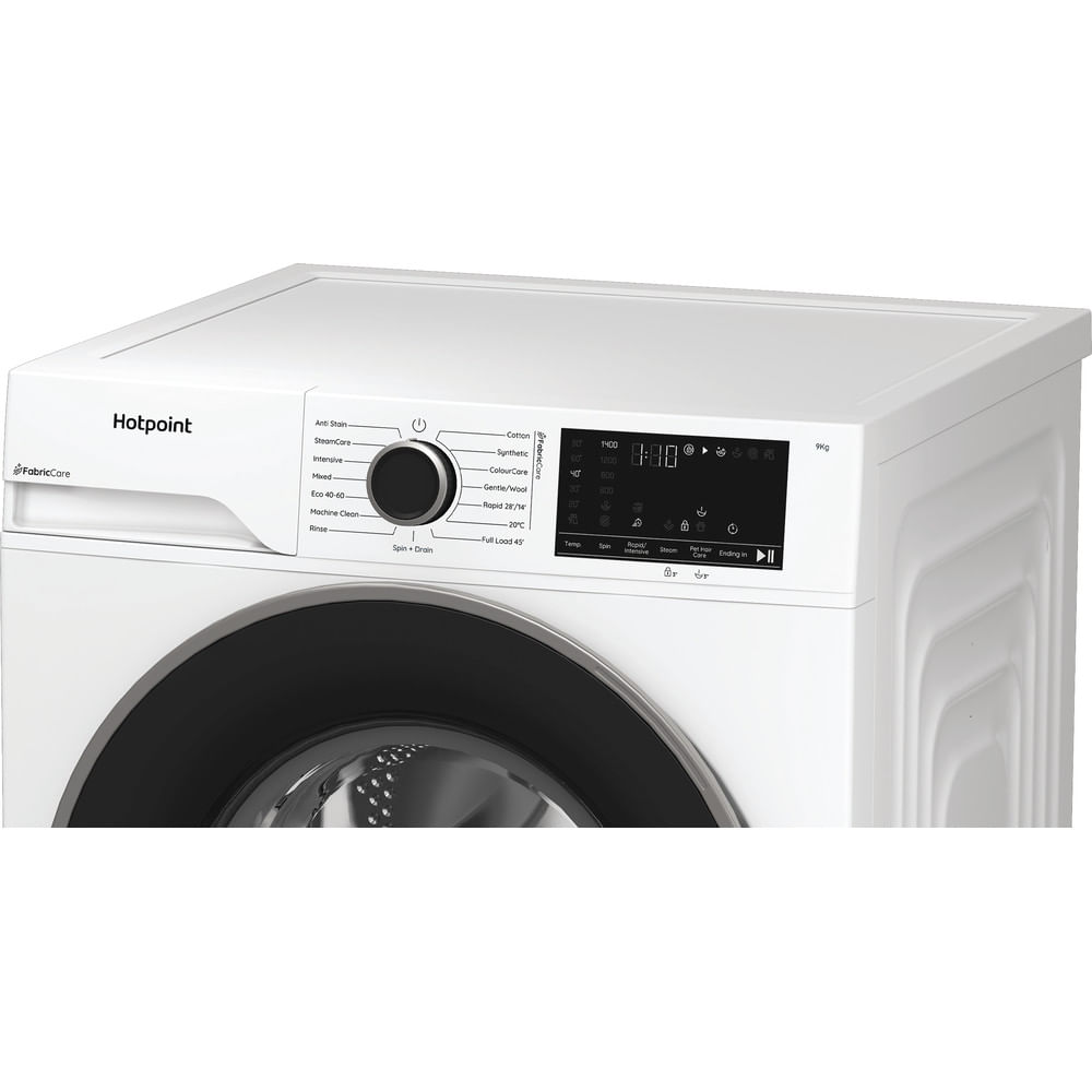 Hotpoint HB 93 CARE UK Fabric Care 1400rpm Washing Machine White with PetHairCare HB93CAREUK