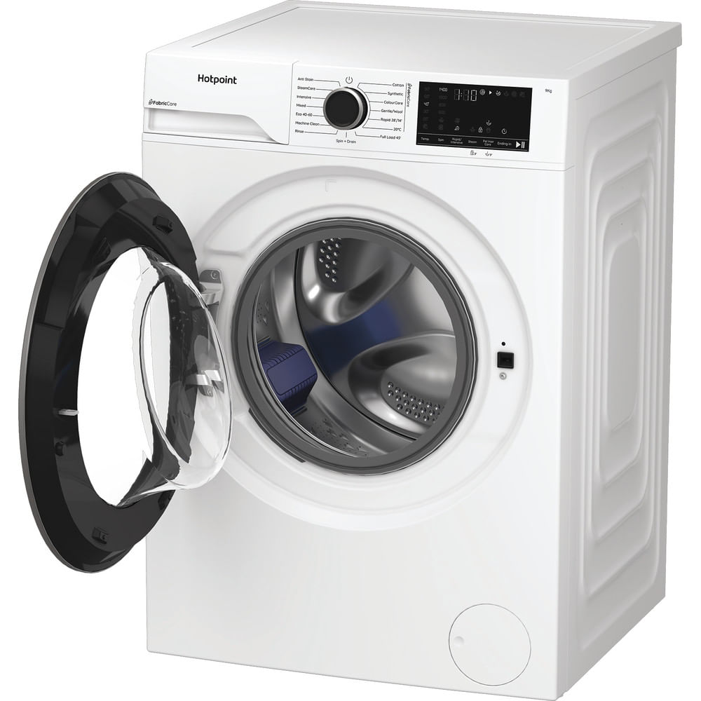 Hotpoint HB 93 CARE UK Fabric Care 1400rpm Washing Machine White with PetHairCare HB93CAREUK
