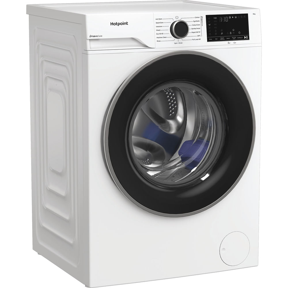 Hotpoint HB 93 CARE UK Fabric Care 1400rpm Washing Machine White with PetHairCare HB93CAREUK