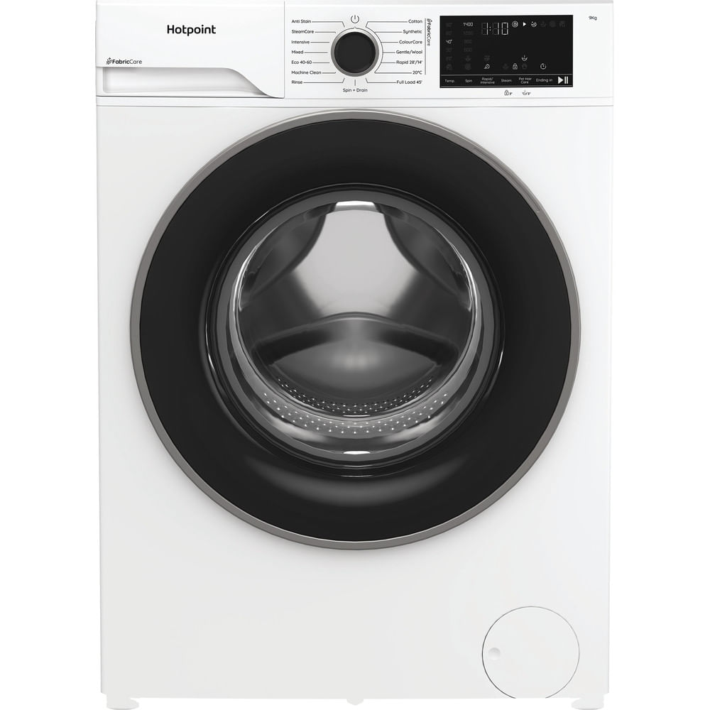 Hotpoint HB 93 CARE UK Fabric Care 1400rpm Washing Machine White with PetHairCare HB93CAREUK