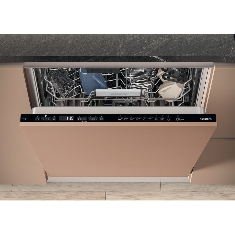 Hotpoint HD8IHP42L Hydroforce Full Size Integrated Dishwasher 14 Place Settings