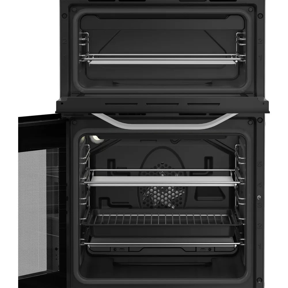 Hotpoint HDE5VDCW 50cm Electric Double Cooker With Ceramic Hob White
