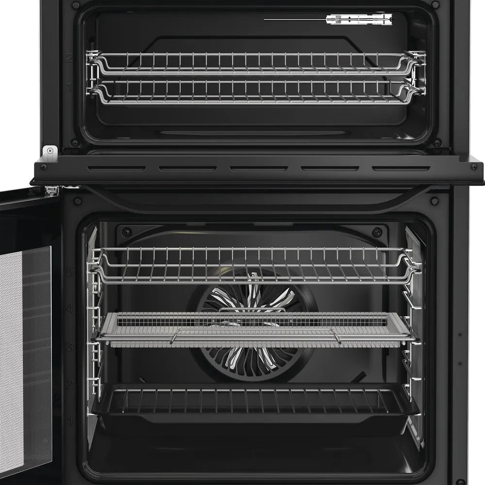 Hotpoint HDE6VDCASB1 60cm Electric Double Cooker With Induction Hob and Air Fry Black