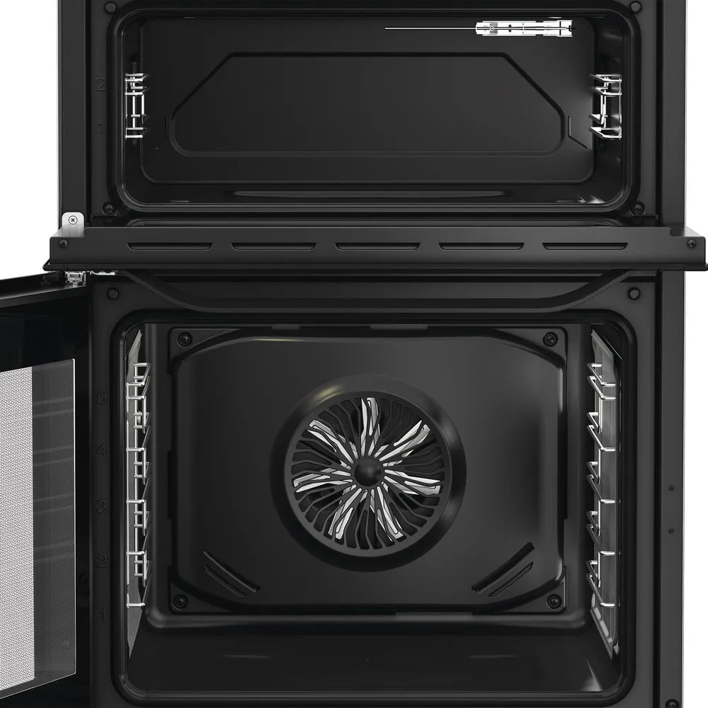 Hotpoint HDE6VDCASB1 60cm Electric Double Cooker With Induction Hob and Air Fry Black