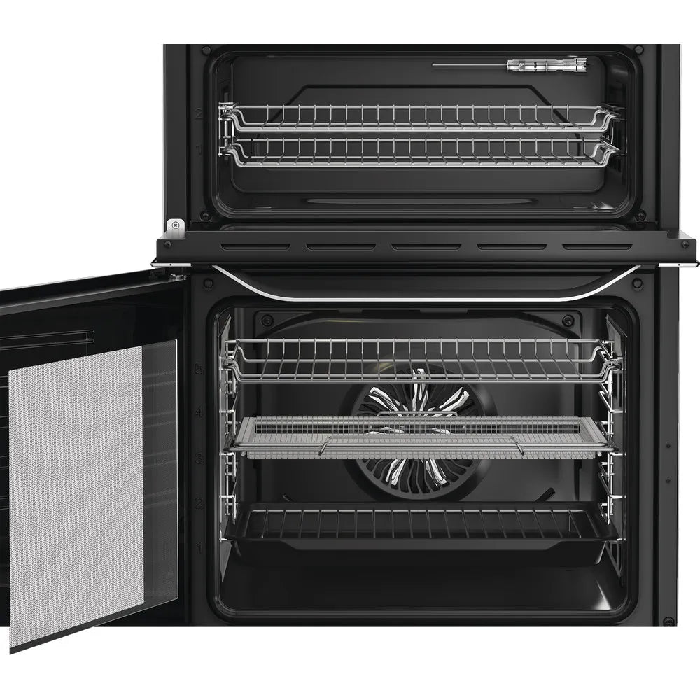 Hotpoint HDE6VDCAX 60cm Electric Double Cooker with Air Fry Stainless Steel