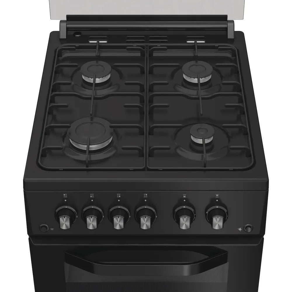 Hotpoint HDG5GCB 50cm Gas Double Cooker Black