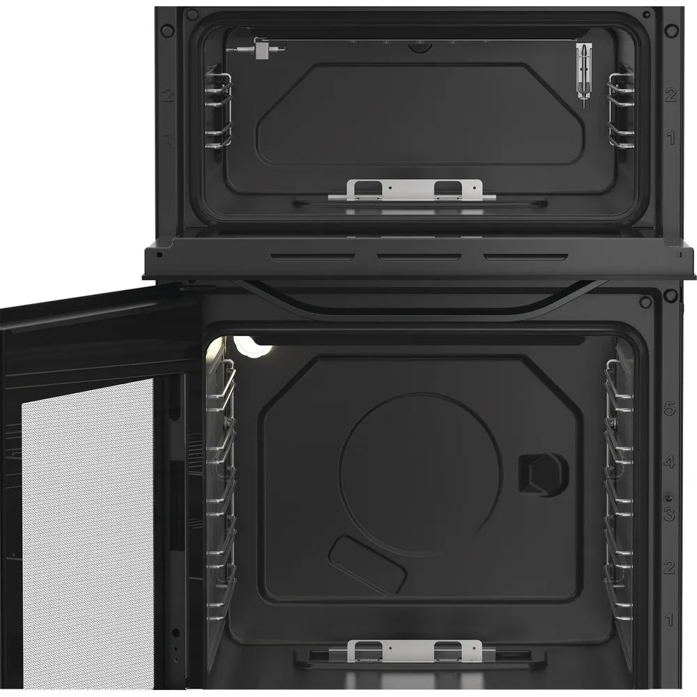 Hotpoint HDG5GCB 50cm Gas Double Cooker Black