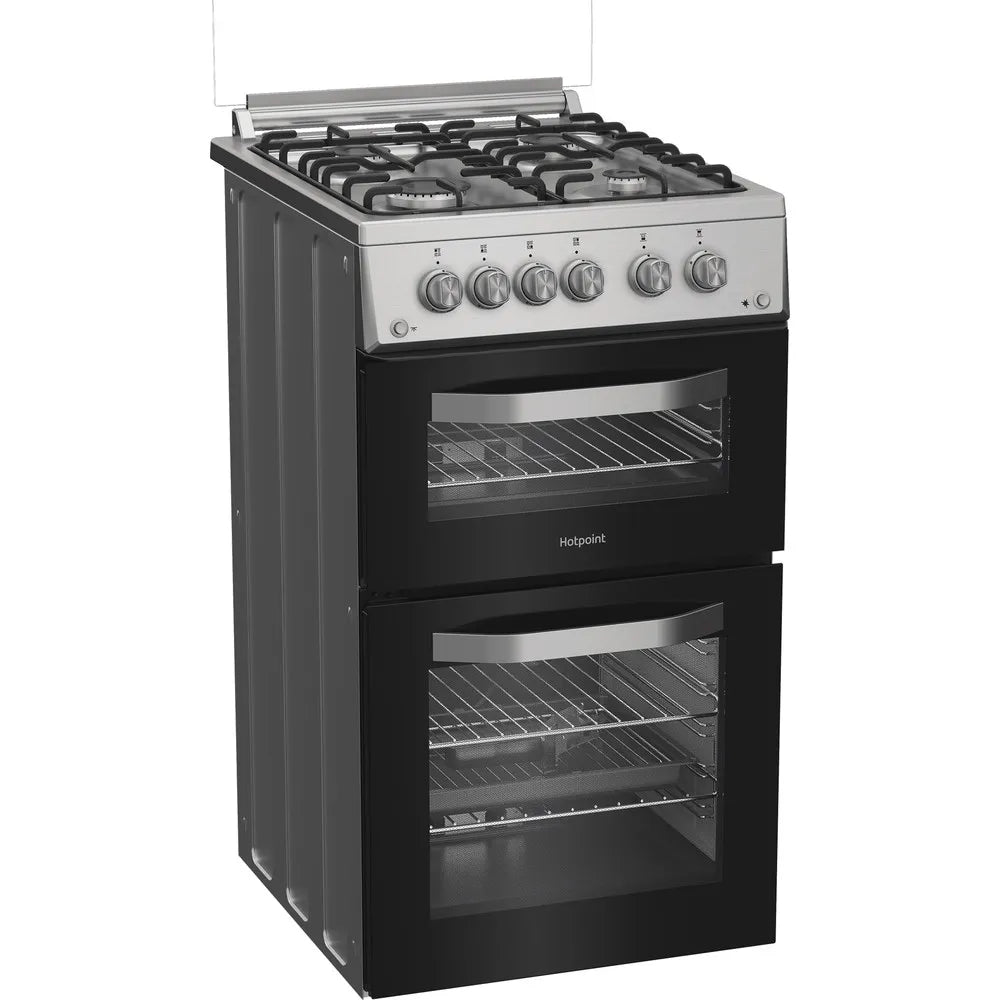 Hotpoint HDG5GCX 50cm Gas Double Cooker Stainless Steel