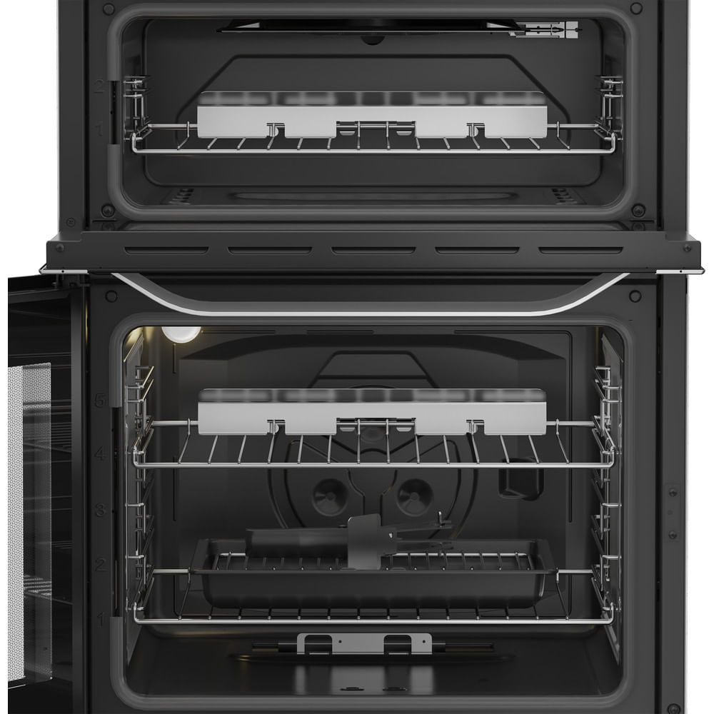 Hotpoint HDG6GDCX Freestanding Gas Cooker With Double Oven Stainless Steel