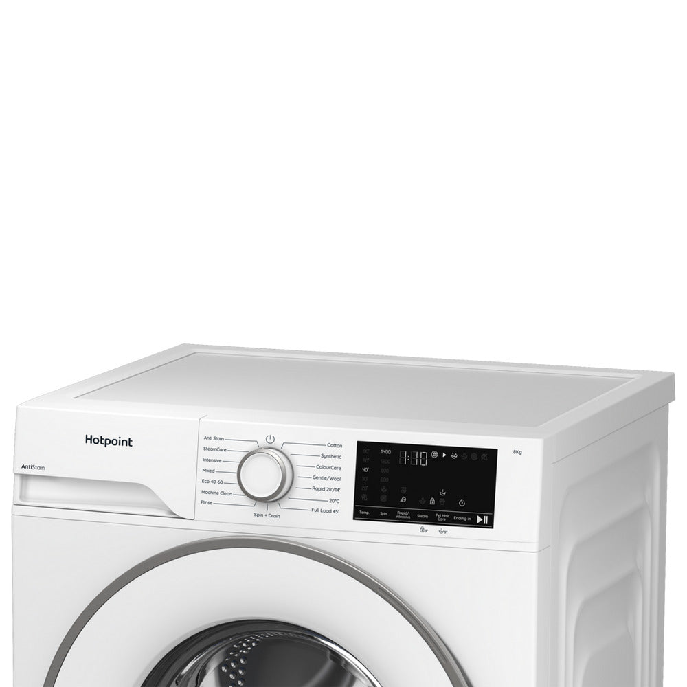 Hotpoint HEV841WUK 8kg 1400 Spin Freestanding Washing Machine White