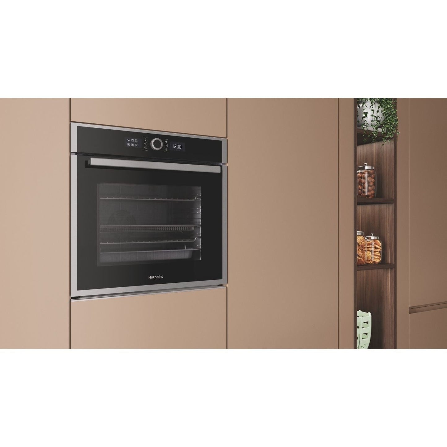 Hotpoint HOI4S8HM0XUK Built In Electric Single Oven With Air Fryer Stainless Steel