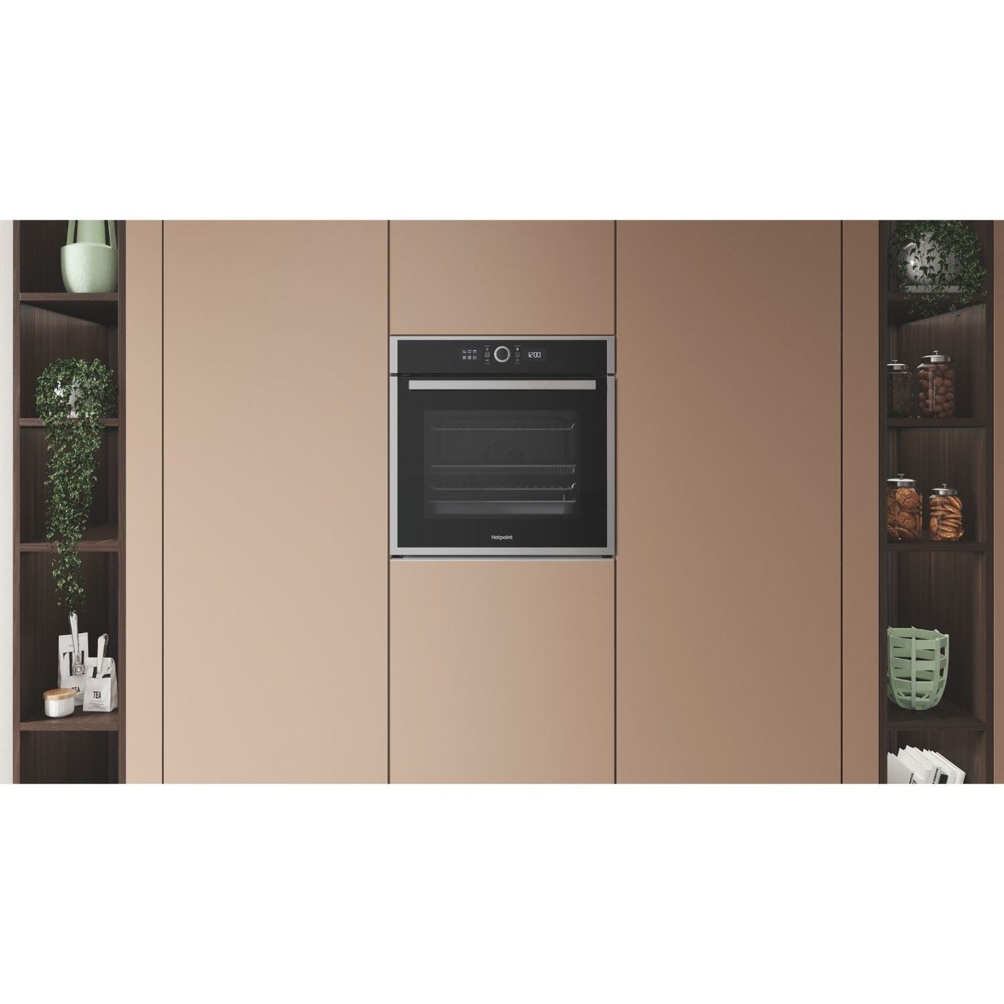 Hotpoint HOI4S8HM0XUK Built In Electric Single Oven With Air Fryer Stainless Steel