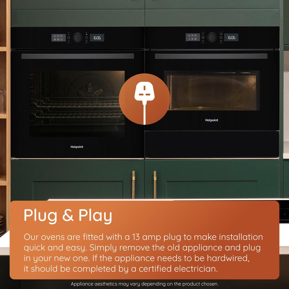 Hotpoint HOM255CXUK Class 2 Multiflow Built-In Electric Single Oven Stainless Steel