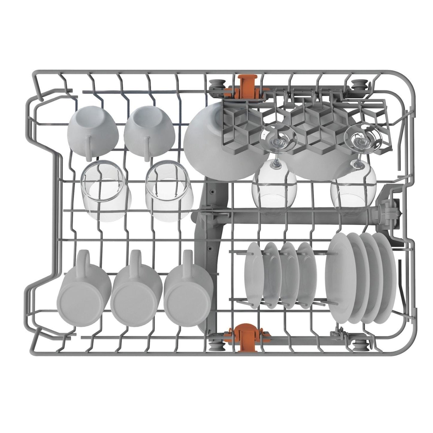 Hotpoint HP2FE10CS90SUK Freestanding Slimline Dishwasher 10 Place Setting Silver