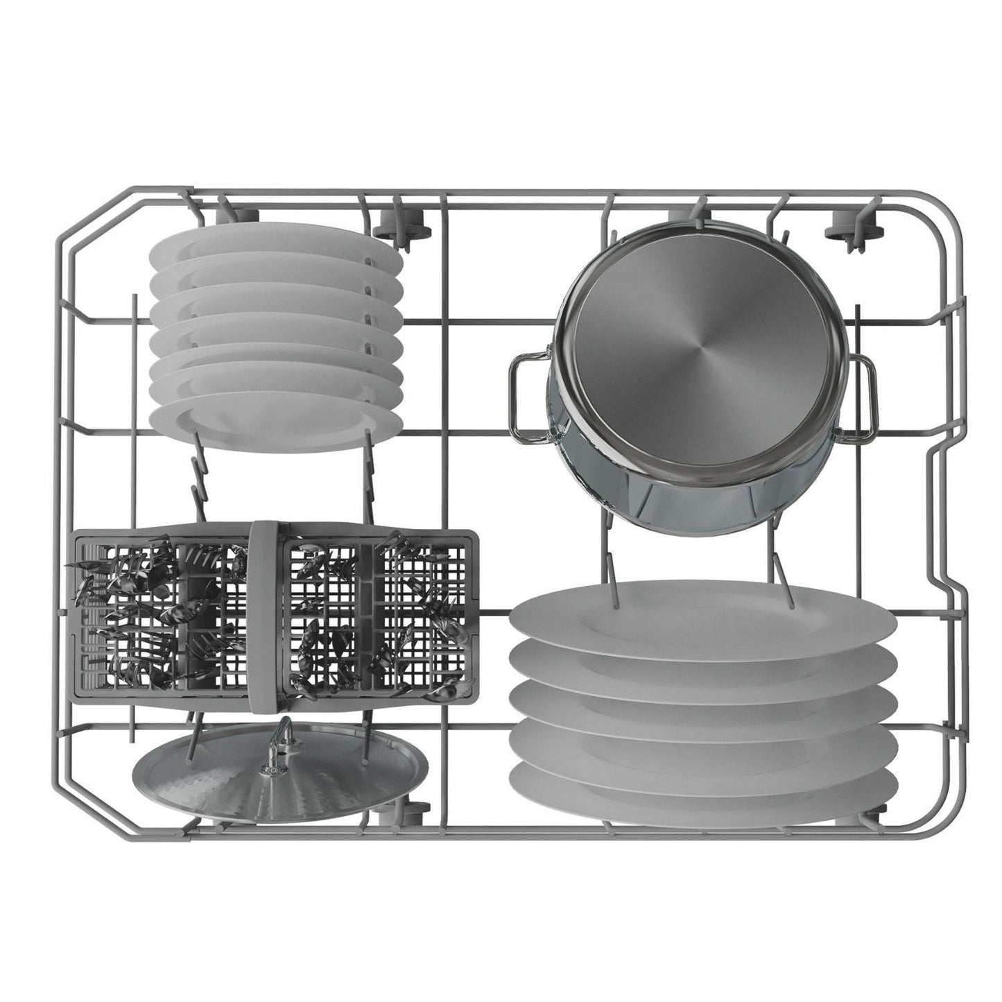 Hotpoint HP2FE10CS90WUK Freestanding Slimline Dishwasher 10 Place Setting White