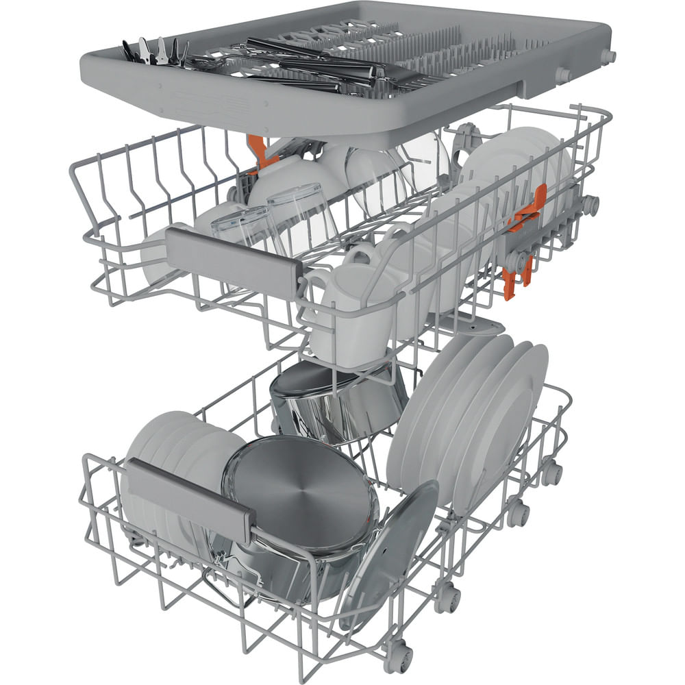 Hotpoint HP6IC11BS7LA0UK Integrated Slimline Dishwasher 10 Place Settings with 3D Zone Wash