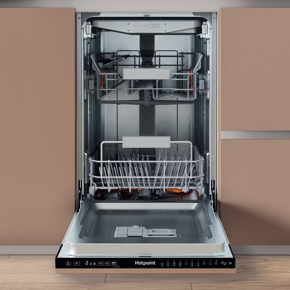 Hotpoint HP6IC11BS7LA0UK Integrated Slimline Dishwasher 10 Place Settings with 3D Zone Wash