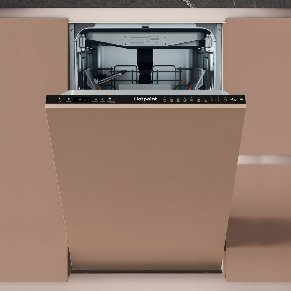 Hotpoint HP6IC11BS7LA0UK Integrated Slimline Dishwasher 10 Place Settings with 3D Zone Wash
