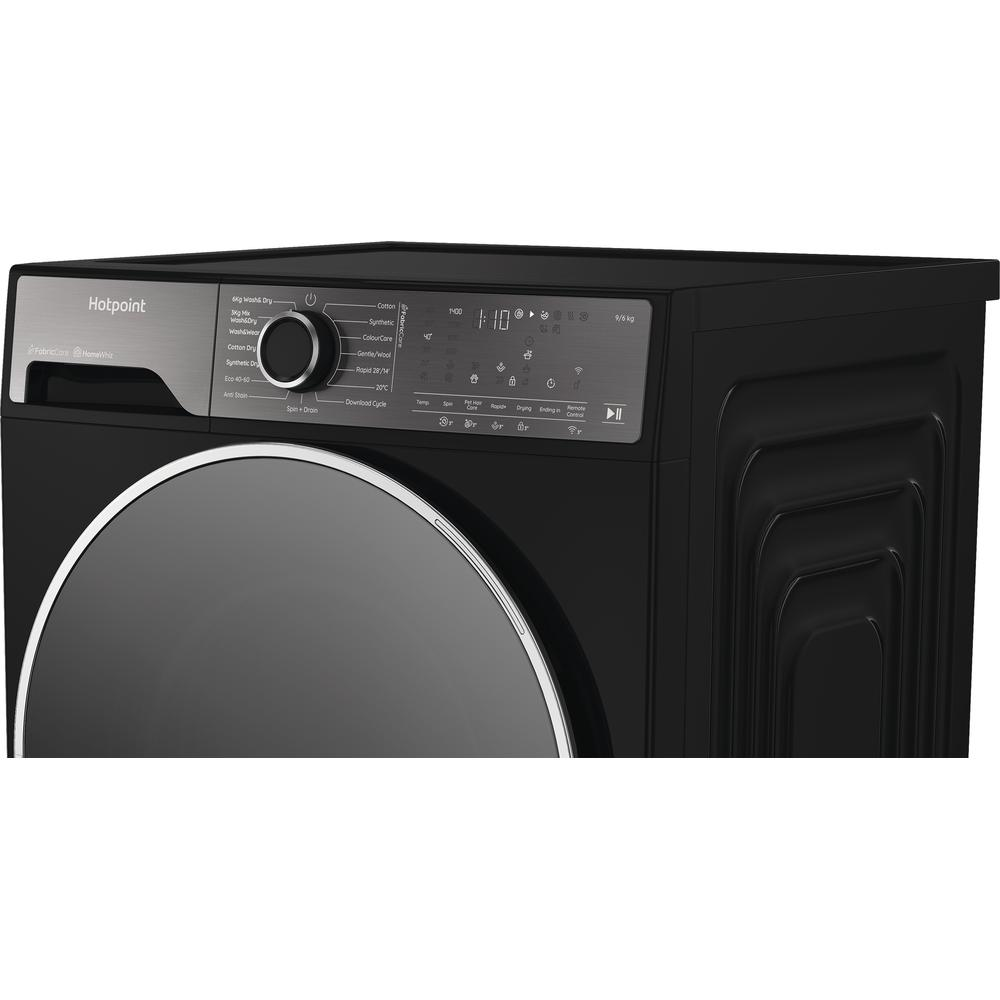 Hotpoint HPD9693BCAREUK 9+6kg 1400 Spin Fabric Care Pro Freestanding Washer Dryer Black