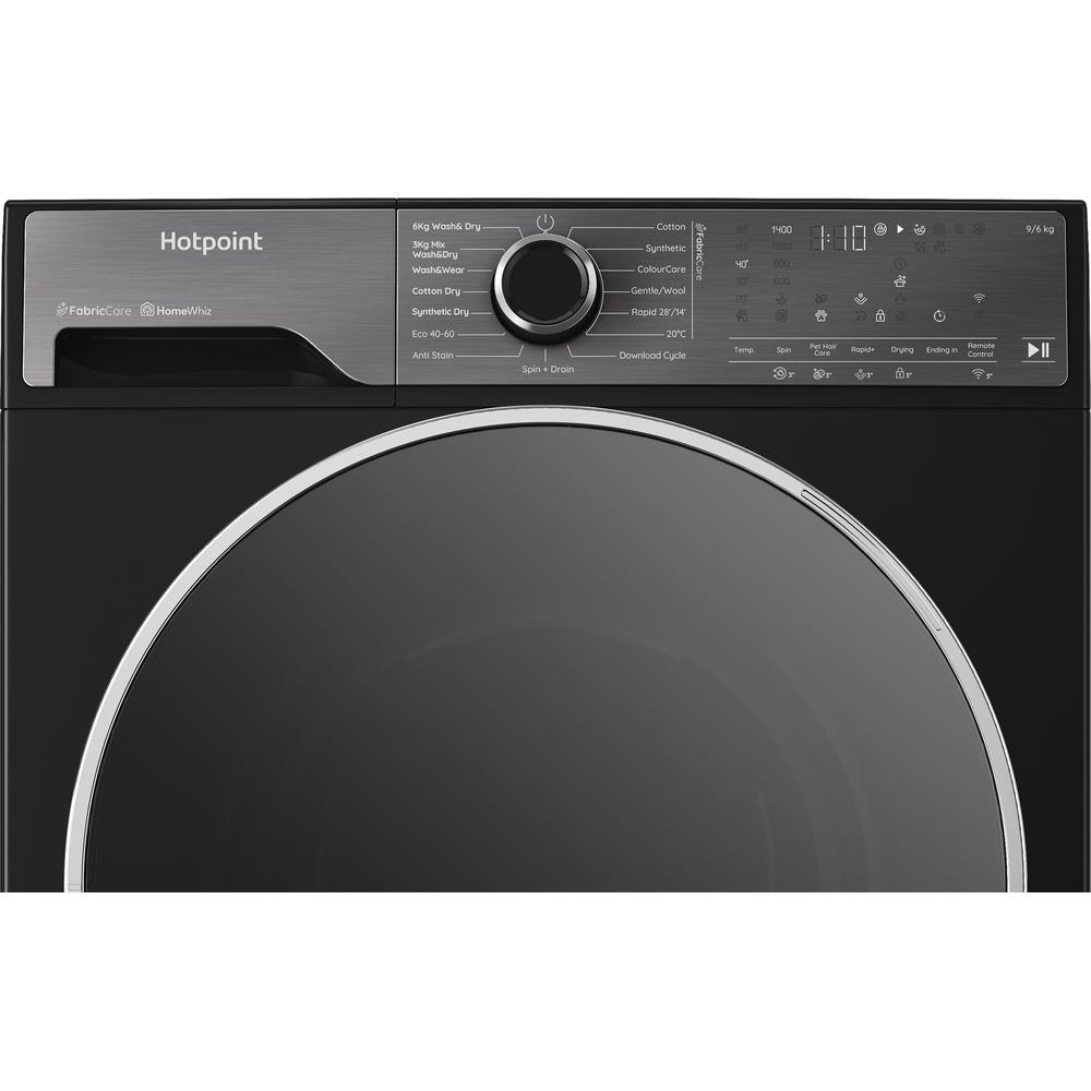 Hotpoint HPD9693BCAREUK 9+6kg 1400 Spin Fabric Care Pro Freestanding Washer Dryer Black