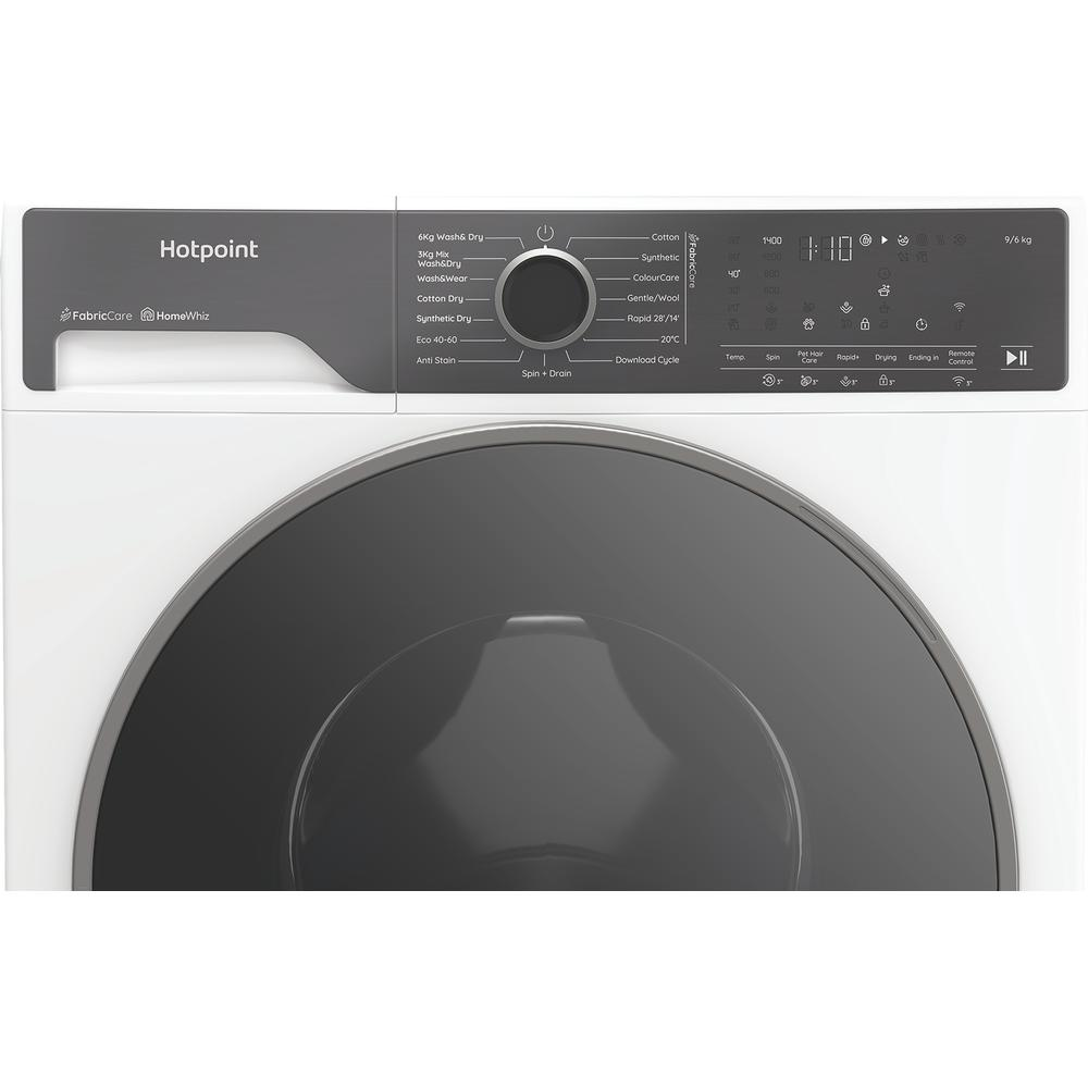 Hotpoint HPD9693CAREUK 9+6kg 1400 Spin Fabric Care Pro Freestanding Washer Dryer White