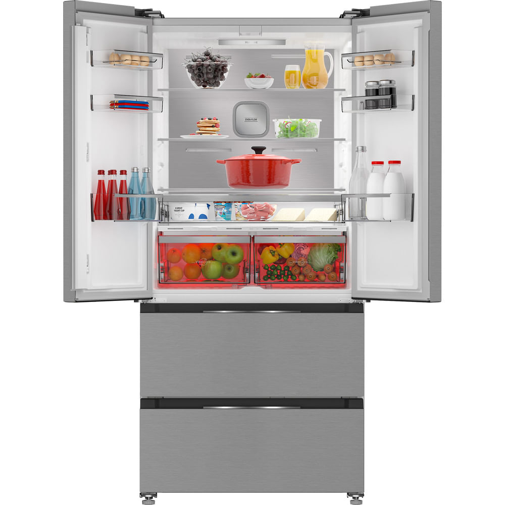 Hotpoint HPG2 6513 XBR4UK Dual No Frost American Fridge Freezer with VitalCare Dark Inox HPG26513XBR4UK