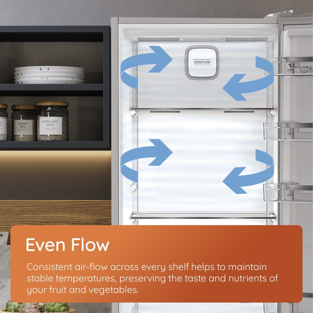 Hotpoint HPK 26403 W4UK Freestanding Dual No Frost 70/30 Fridge Freezer with Even Flow White HPK26403W4UK
