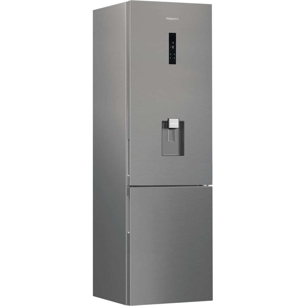 Hotpoint HPK 26403W XP5UK Freestanding Dual No Frost 70/30 Fridge Freezer with Even Flow Brushed Steel HPK26403WXP5UK