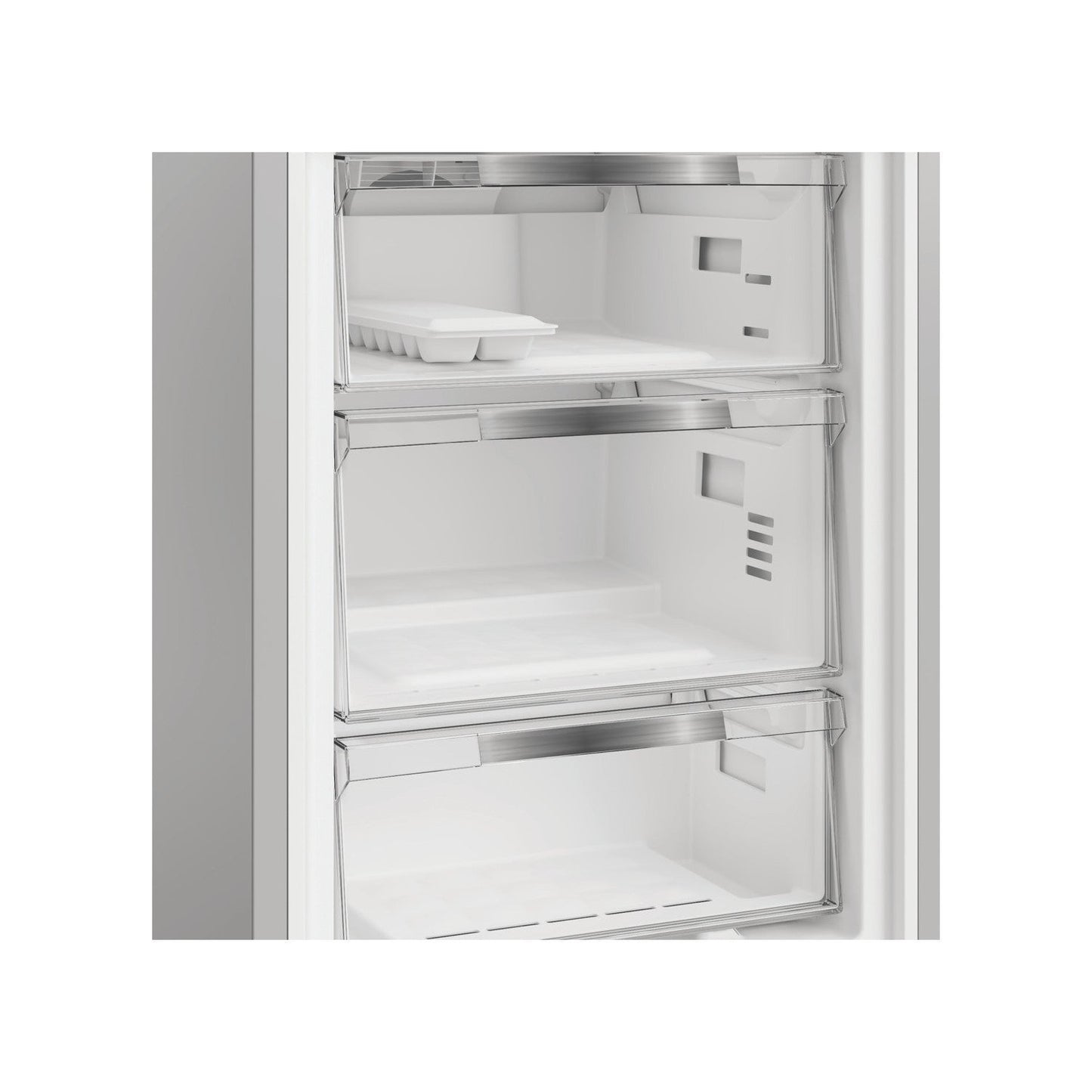 Hotpoint HPK26363WXP4UK Freestanding Dual No Frost Fridge Freezer With Even Flow Inox