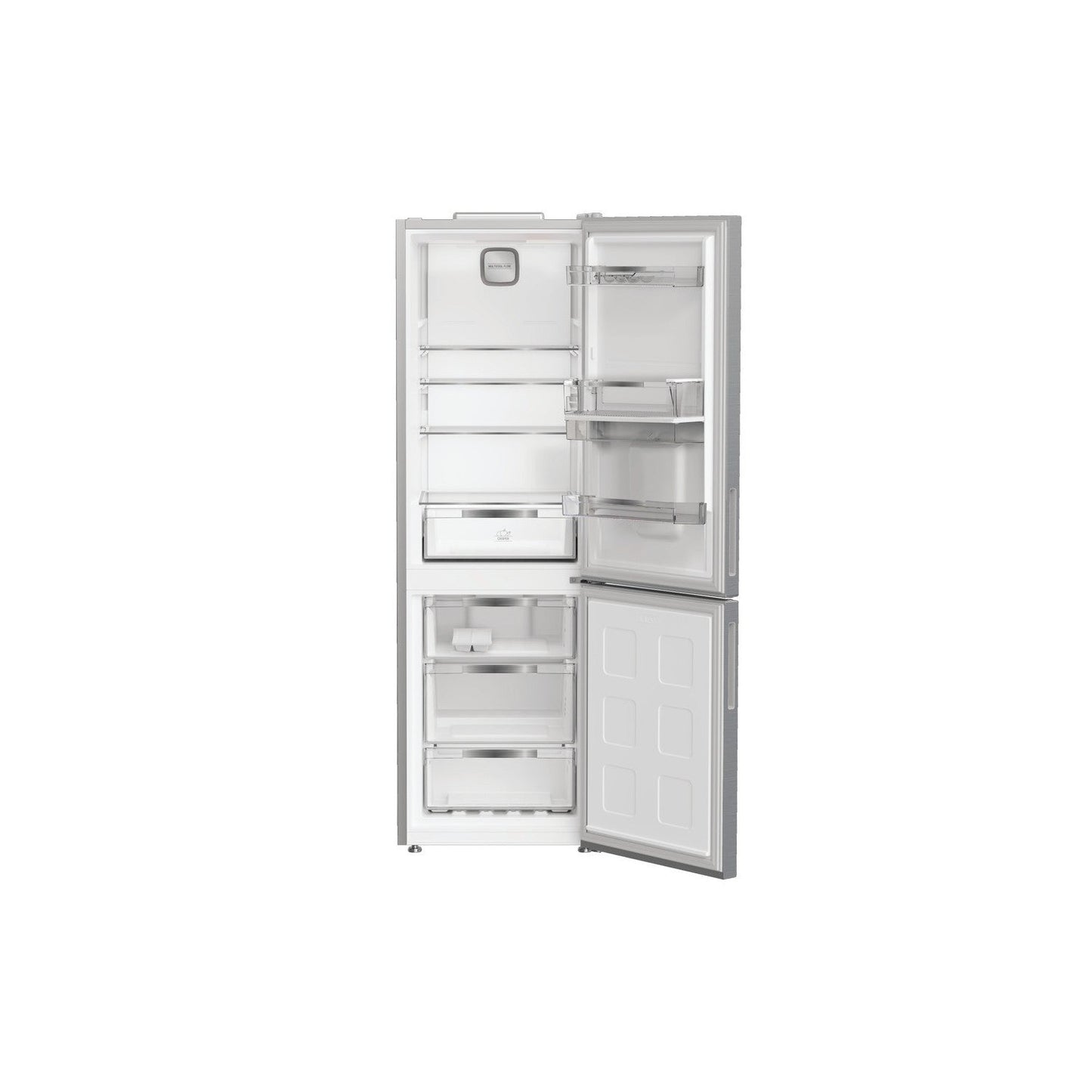Hotpoint HPK26363WXP4UK Freestanding Dual No Frost Fridge Freezer With Even Flow Inox