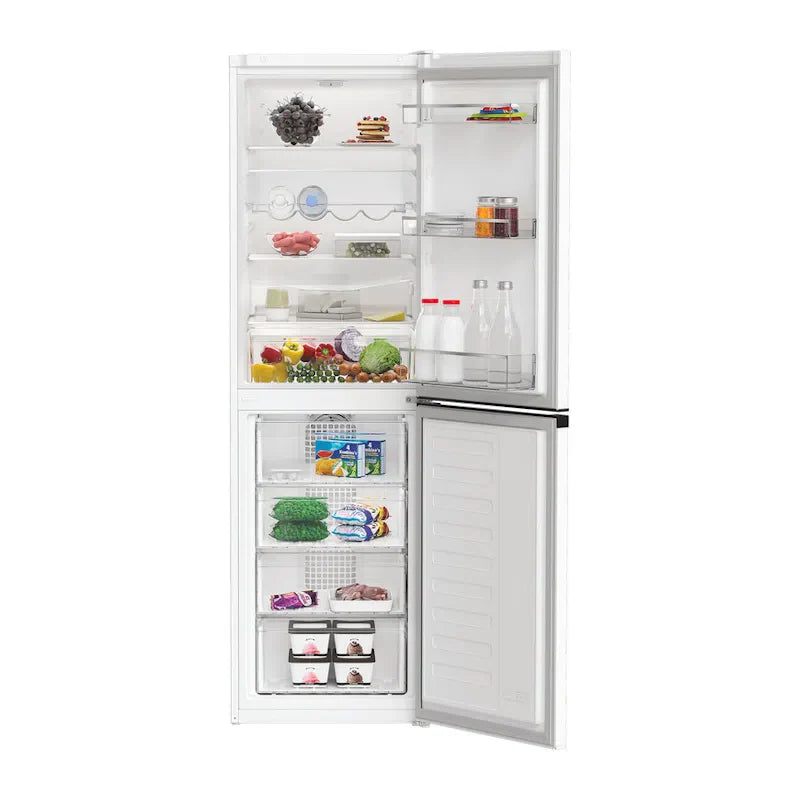 Hotpoint HPKH1261W5UK Freestanding No Frost 50/50 Fridge Freezer with Bottle Rack White