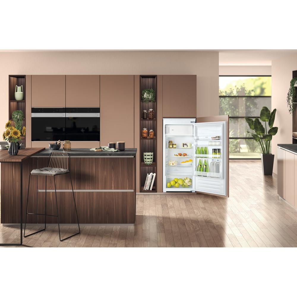 Hotpoint HSZ12A2D2 189L Low Frost Integrated Tall Fridge with Ice Box