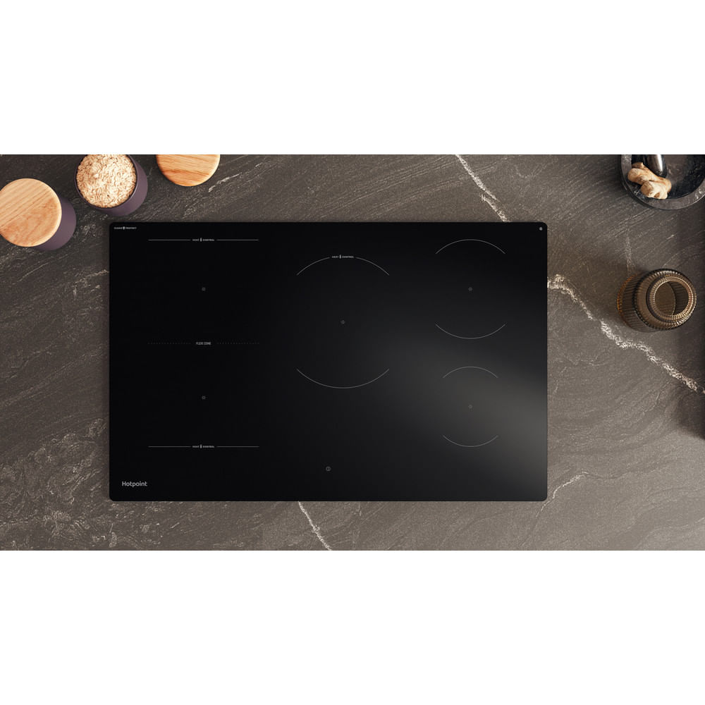 Hotpoint HTX8017DCF2 80cm 5 Zone HeatControl Induction Hob with CleanProtect