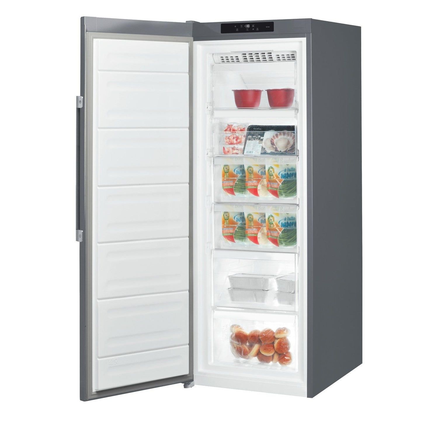 Hotpoint UH6F2CG Freestanding No Frost Tall Freezer Grey