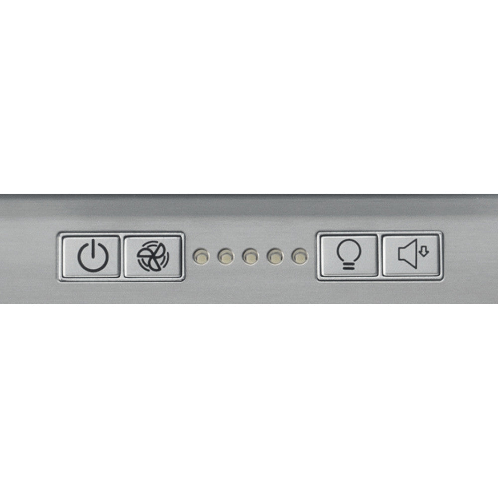 Hotpoint UIF93FLBX 90cm Wide Chimney Island Cooker Hood Stainless Steel