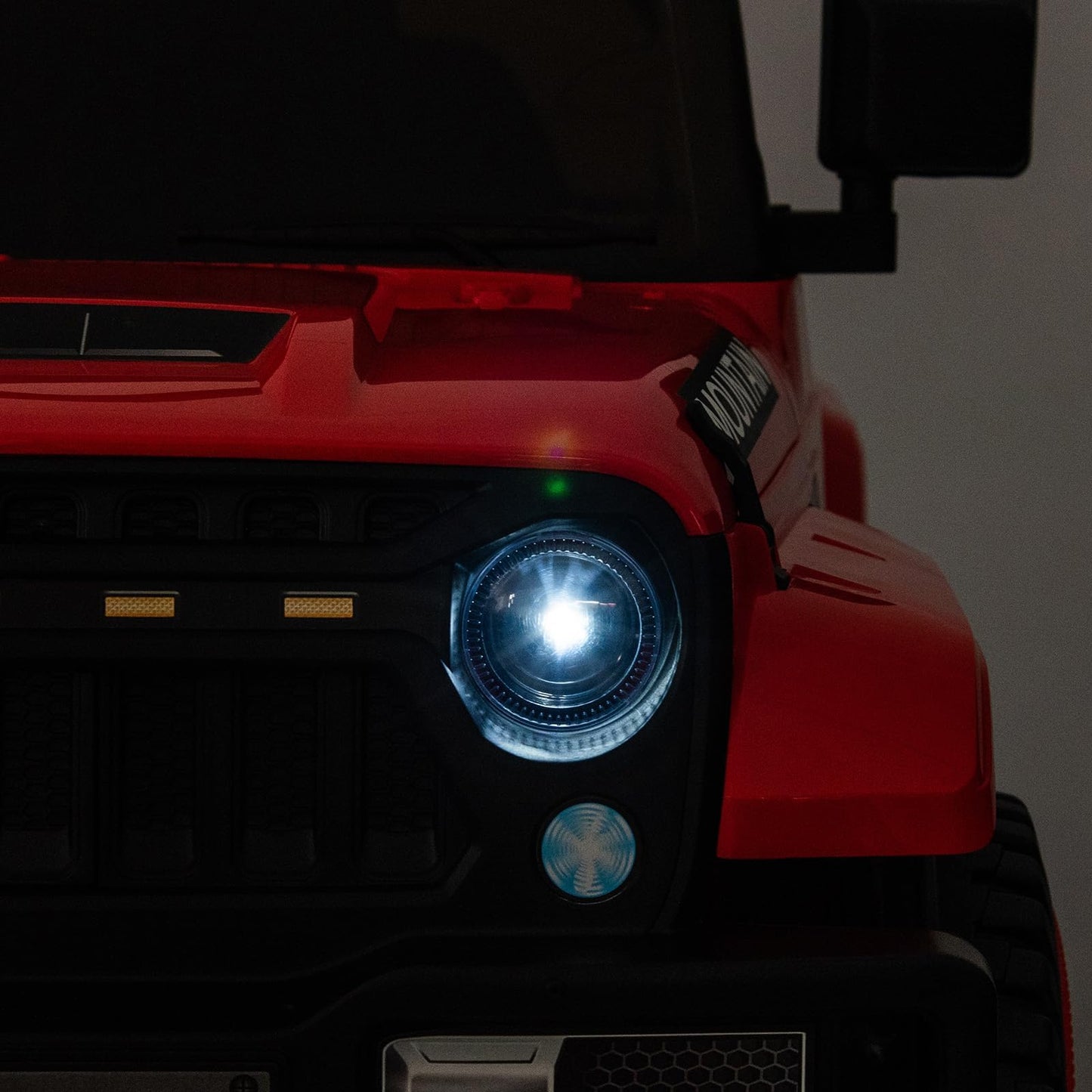 Garvee Ride - P Series: 12V Kids Ride-On Truck For Age 3+, Remote Control, LED, Music, 3 Speeds - Red