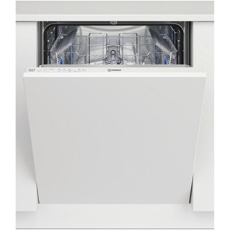 Indesit D2IHL326UK Full Size Integrated Dishwasher with 14 Place Settings White