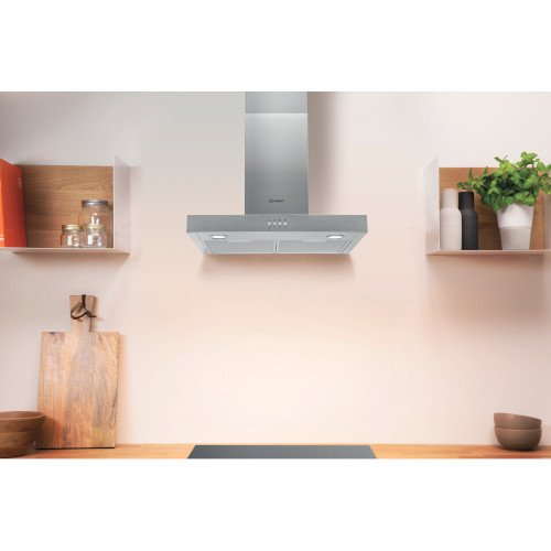 Indesit IHBS65LMX Cooker Hood Stainless Steel