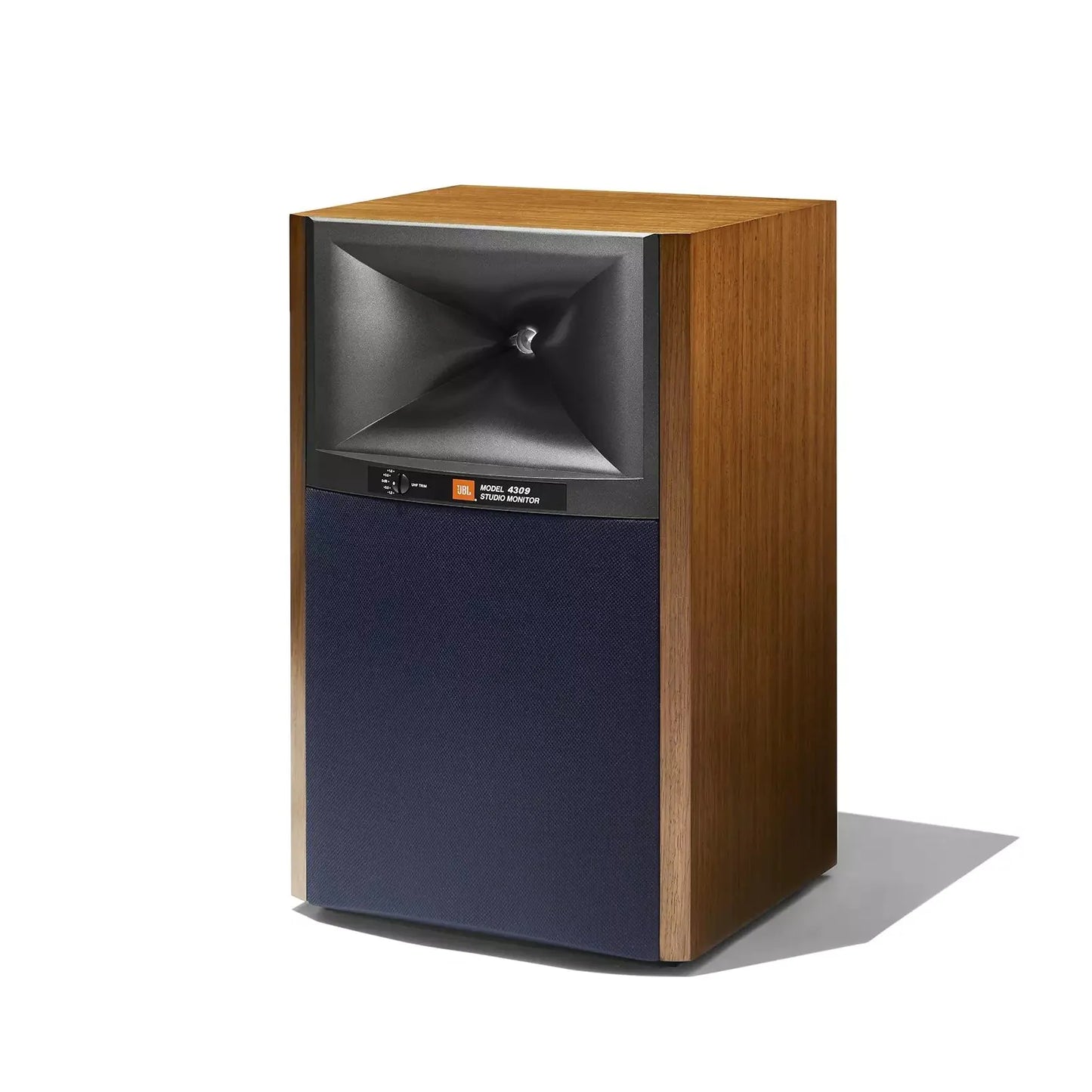 JBL 4309 High Performance Studio Monitor Bookshelf Speakers in Walnut with JS-65 Stands Pair