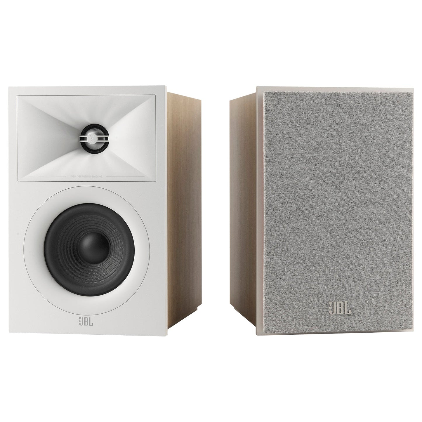 JBL STAGE240B 2 Way 4.5 Inch Bookshelf Speakers Pair White