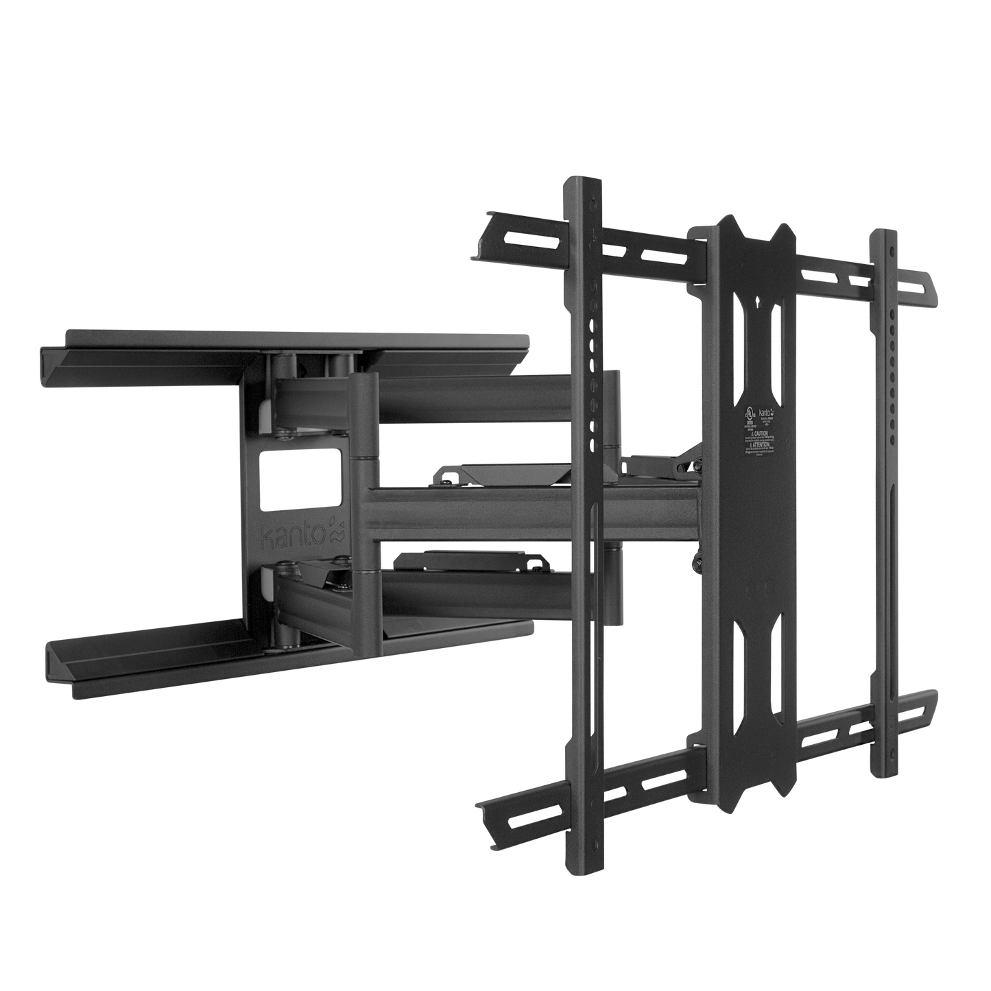 Kanto PDX650 Full Motion TV Wall Mount for 37 to 75 inch TVs Black