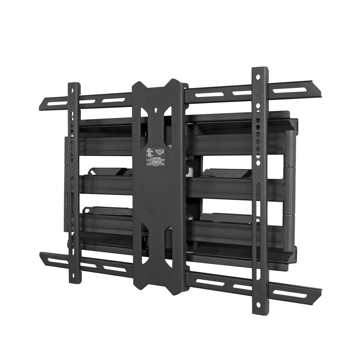 Kanto PDX650 Full Motion TV Wall Mount for 37 to 75 inch TVs Black