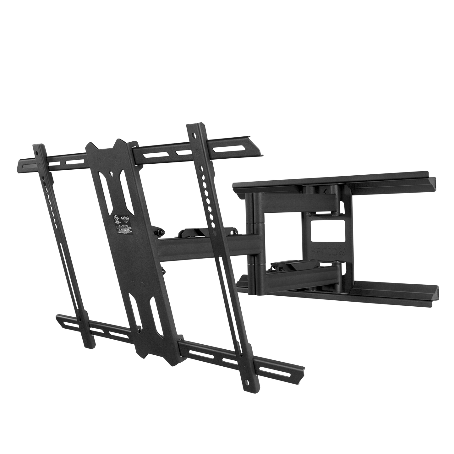 Kanto PDX650 Full Motion TV Wall Mount for 37 to 75 inch TVs Black