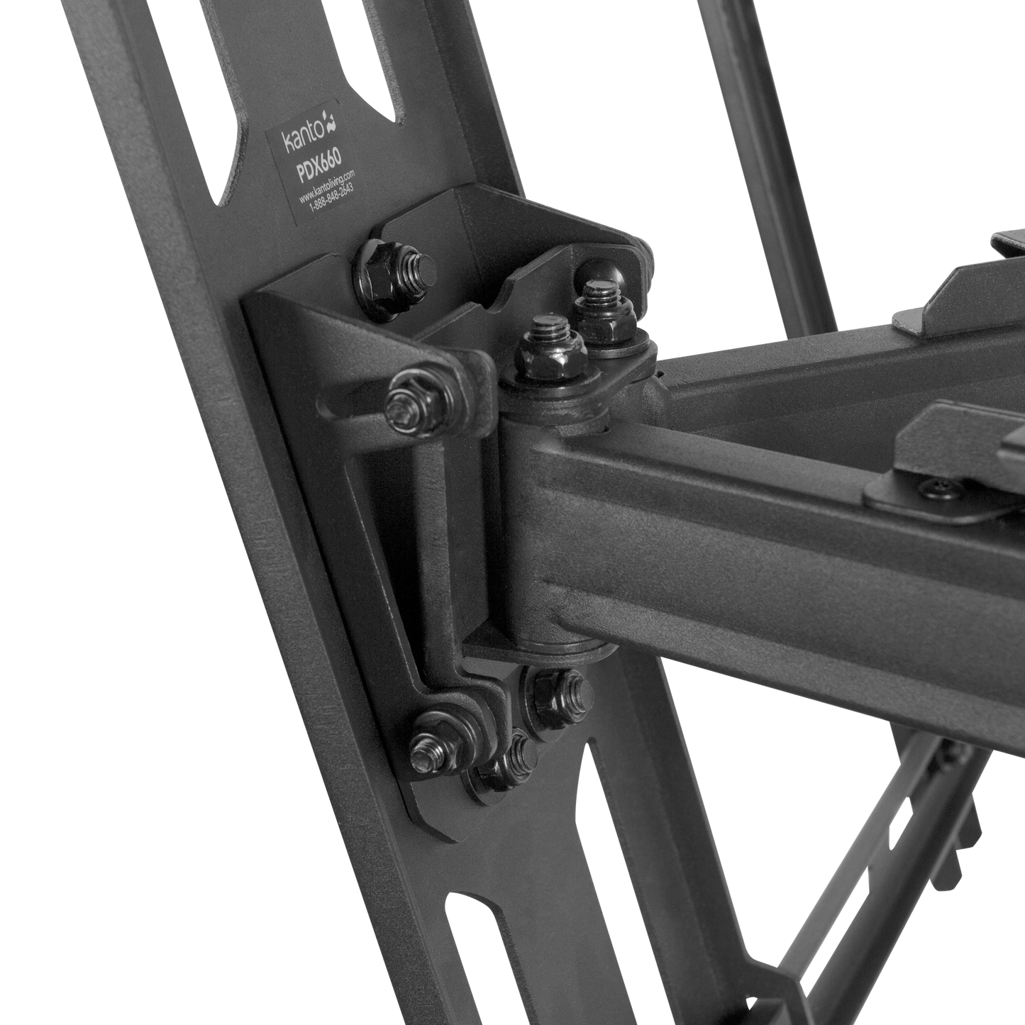 Kanto PDX650 Full Motion TV Wall Mount for 37 to 75 inch TVs Black