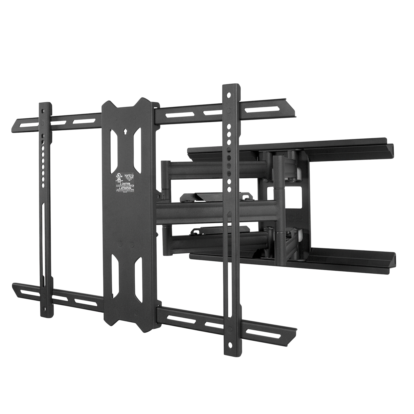 Kanto PDX650 Full Motion TV Wall Mount for 37 to 75 inch TVs Black