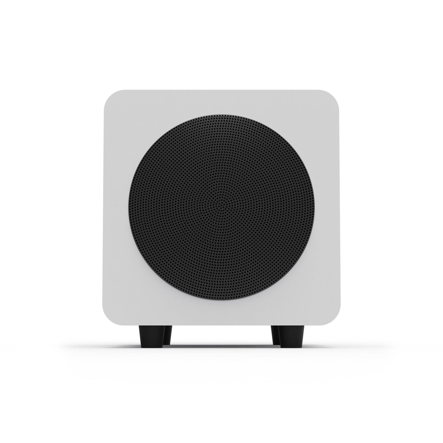 Kanto SUB6 200W 6 Inch Vinyl Subwoofer - Matte White with Black Grill