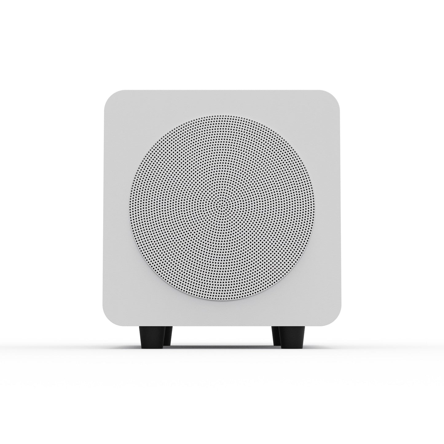 Kanto SUB6 200W 6 Inch Vinyl Subwoofer - Matte White with White Grill