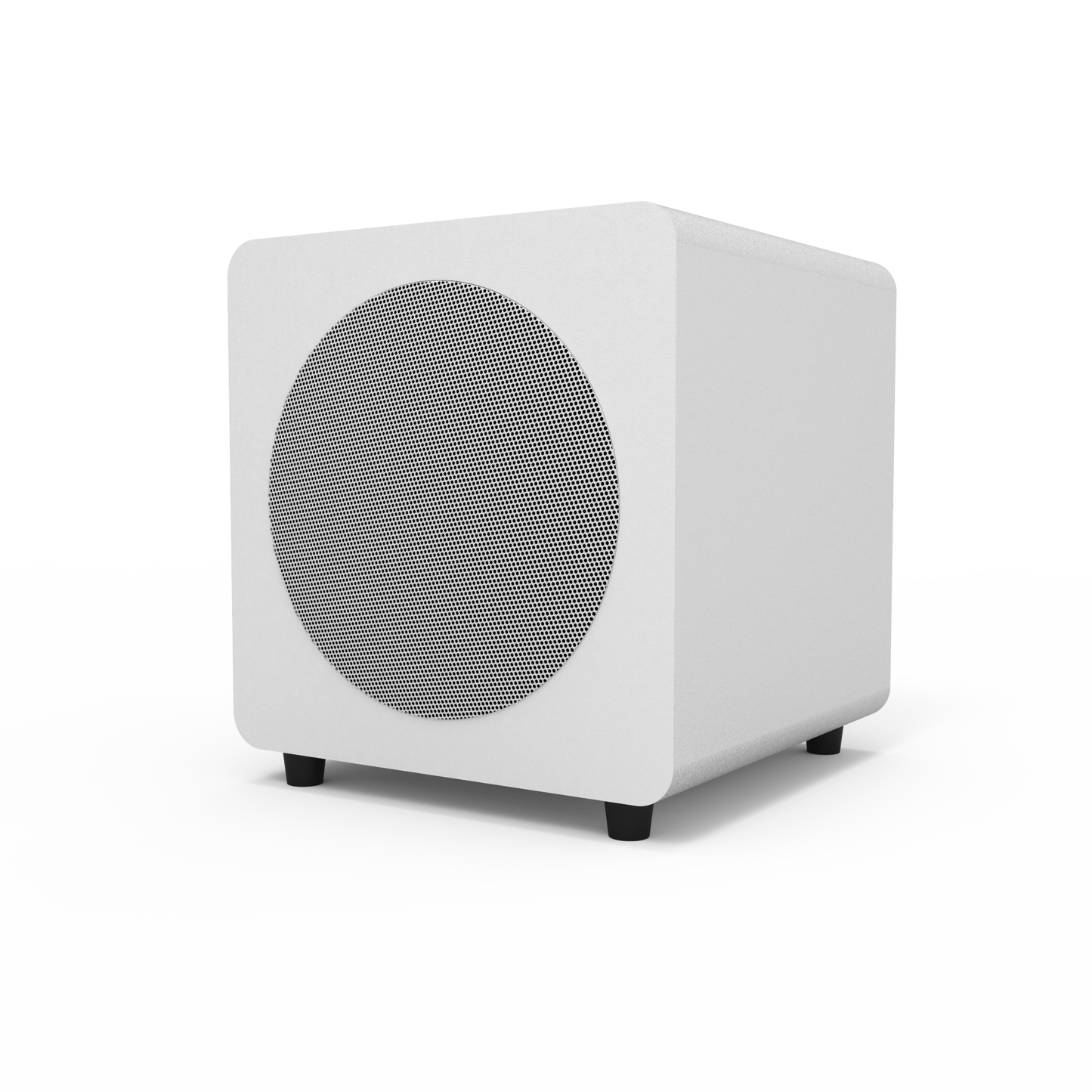 Kanto SUB8 Vinyl Subwoofer Matte White with White Grill